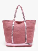 Schoudertas Met Rits L Le Cabas Linnen Vanessa bruno Roze cabas lin 31V40409